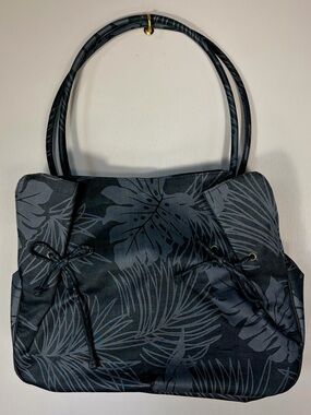 100% Silk TA PROHM Tropical-Print Shoulder Bag